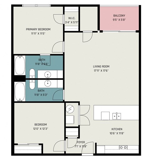 Two Bedroom Apartment | Oakwood Hills Apartments | PMI